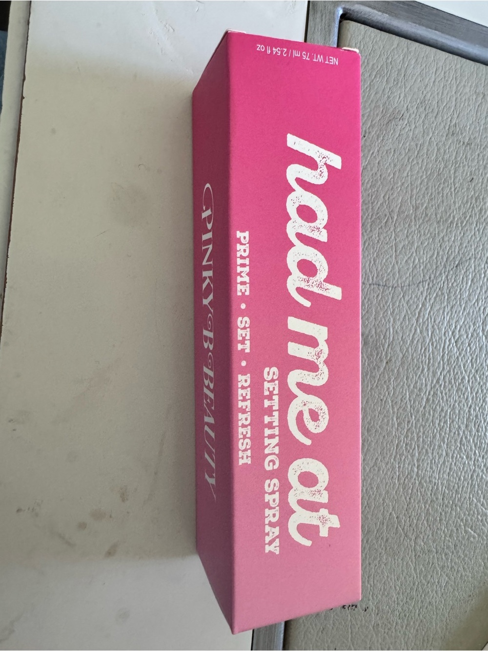 "Hold Me At" Pink Setting Spray